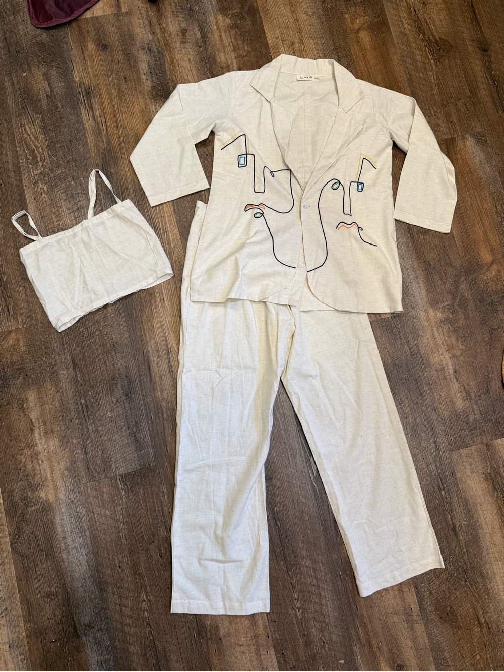 3 Piece Babli Artsy Khadi Bold matching set, Small - Picture 2 of 7